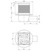 Odpływ punktowy DEANTE KOS 001C 10.6 cm Rodzaj produktu Punktowy