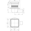Odpływ punktowy DEANTE KOS 001D 13.1 cm Rodzaj produktu Punktowy