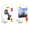 Dwa opakowania produktu z logo "DUDAO" i napisem "Flexible Suction Cup Mount F6Max" oraz oznaczeniem "Original 100 Product". Na jednym z opakowań widoczny jest uchwyt na telefon zamontowany na desce rozdzielczej samochodu.