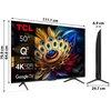 Telewizor TCL 50C69B 50" QLED 4K Google TV HDMI 2.1 Dolby Vision Dolby Atmos Android TV Tak