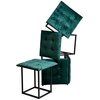 Pufa GO GIFT Puf 5w1 Zielony Materiał Welur
