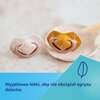 Smoczek CANPOL BABIES Light touch 0-6 m Symetryczny Różowo-złoty (2 sztuki) Cechy Można sterylizować