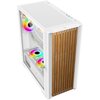 Obudowa VETENI Woody VT-WOODY-01WH Biały Materiał Drewno