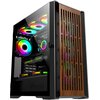 Obudowa VETENI Woody VT-WOODY-01BK Czarny Standard płyty głównej microATX