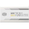 Zasilacz COOLER MASTER MWE V2 750W 80 Plus Gold ATX3.0 Biały Typ okablowania Modularny