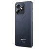 Czarny smartfon z trzema obiektywami aparatu i lampą błyskową na tylnej obudowie, z widocznym logo "uleFone" oraz oznaczeniami CE. Obudowa ma subtelny wzór, a po boku znajdują się przyciski.