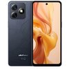 Smartfon ULEFONE Note 18 Ultra 5G 6/256GB 6.78" 90Hz Czarny z widocznym logo "ulefone" na tylnej obudowie, posiada trzy aparaty i wyświetlacz z centralnie umieszczonym otworem na kamerę przednią. Na ekranie widoczna jest abstrakcyjna grafika w odcieniach 