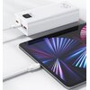 Powerbank USAMS PB68 30000 mAh 65W + Kabel USB-C - USB-C 100W Biały Prąd wyjściowy [A] 4.5