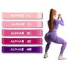 Zestaw gum do ćwiczeń ALPHA Mini Band Różowy MB-02 Kolor Wielokolorowy