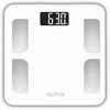 Waga łazienkowa ALPHA Smart Scale Rodzaj powierzchni Szkło hartowane