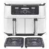 Air Fryer Frytkownica beztłuszczowa NINJA Foodi AF400EUWH Dual Zone Biały z podwójnym koszem Funkcje dodatkowe Max Crisp