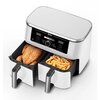 Air Fryer Frytkownica beztłuszczowa NINJA Foodi AF400EUWH Dual Zone Biały z podwójnym koszem Funkcje dodatkowe Cyfrowy panel sterowania