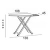Deska do prasowania ARREDAMENTI Stirolight 135 x 45 cm Brązowy Rodzaj produktu Deska do prasowania