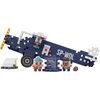 Klocki elastyczne MARIOINEX Mini Waffle Wedel Samolot Rwd-13 906385 Materiał Plastik