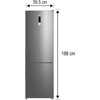 Lodówka MIDEA MDRB424FGE02OE No Frost 188cm Stal nierdzewna Bezszronowa (No Frost) Pełny No Frost