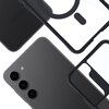 Etui 3MK Satin Guardx MagCase do Samsung Galaxy S23 5G Dominujący kolor Przezroczysty-czarny
