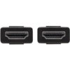 Dwa złącza HDMI w kolorze czarnym, każde z widocznymi pinami wewnątrz prostokątnego obramowania. Złącza są identyczne, z metalicznymi krawędziami wokół otworów.