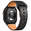 Pasek TECH-PROTECT NaturalFit do Apple Watch 6/7/8/9/10/SE/Ultra 1/2 (44/45/46/49mm) Czarny Materiał Skóra