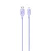 Kabel USB - USB-C USAMS Lithe Series 66W 1.2 m Fioletowy