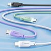 Kabel USB - USB-C USAMS Lithe Series 66W 1.2 m Fioletowy Rodzaj Kabel