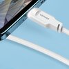Kabel USB - USB-C USAMS Lithe Series 66W 1.2 m Fioletowy Typ USB-A - USB Typ-C