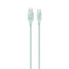 Kabel USB - USB-C USAMS Lithe Series 66W 1.2 m Zielony