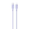 Kabel USB-C - Lightning USAMS Lithe Series 20W 1.2 m Fioletowy