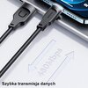 Kabel USB - Lightning USAMS Lithe Series 1.2 m Czarny Długość [m] 1.2