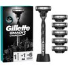 Golarka GILLETTE Mach3 Charcoal + 6 ostrzy + Stojak