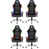Fotel DEFENDER Ultimate RGB Czarny Regulowane oparcie Tak