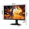 Monitor AOC C27G4ZXU 27" 1920x1080px 280Hz 0.3 ms [MPRT] Curved Częstotliwość odświeżania obrazu [Hz] 280