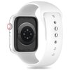 Pasek TECH-PROTECT Silicone do Apple Watch 6/7/8/9/10/SE (40/41/42mm) Biały Materiał TPU