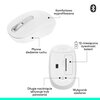 Mysz LOGITECH M196 Biały Profil myszy Uniwersalny