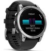 Zegarek sportowy GARMIN Fenix E 47mm Czarno-srebrny Wykonanie paska Silikon