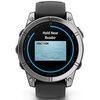 Zegarek sportowy GARMIN Fenix E 47mm Czarno-srebrny Komunikacja WiFi