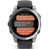 Zegarek sportowy GARMIN Fenix E 47mm Czarno-srebrny Kompatybilna platforma Android