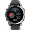 Zegarek sportowy GARMIN Fenix E 47mm Czarno-srebrny Kompatybilna platforma iOS