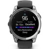 Zegarek sportowy GARMIN Fenix E 47mm Czarno-srebrny Rozmiar wyświetlacza [cal] 1.3