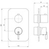 Element zewnętrzny Boxa DEANTE Silia BXY 0QSM Chrom Rodzaj baterii BOX podtynkowy