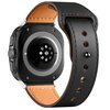 Pasek TECH-PROTECT LeatherFit do Samsung Galaxy Watch Ultra (47mm) Czarny Materiał Skóra