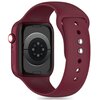 Pasek TECH-PROTECT Silicone do Apple Watch 6/7/8/9/10/SE/Ultra 1/2 (44/45/46/49mm) Bordowy Materiał TPU