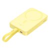 Powerbank BASEUS Magnetic Mini 10000mAh 20W Żółty + Kabel Lightning Prąd wyjściowy [A] 2.4