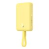 Powerbank BASEUS Magnetic Mini 10000mAh 20W Żółty + Kabel Lightning Typ ładowania Fast Charge