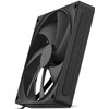 Czarny wentylator komputerowy z widocznymi łopatkami i logo "NZXT" na obudowie. Produkt ma prostokątny kształt z zaokrąglonymi narożnikami.