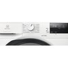 Na zdjęciu widoczny jest panel sterowania suszarki Electrolux z pokrętłem wyboru programów, takich jak "Eco", "Pościel XL", "Kołdra", "Jeans", "Sportowe", "Łatwe prasowanie", "MixCare", "Bawełna", "Syntetyki", "Delikatne", "Wełna" i "Odświeżanie". Obok zn