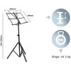 Pulpit na nuty MUSICMATE MM-A15 Rhythm Stand Wyposażenie Pokrowiec