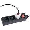 Listwa HAMA Standard 3GN (1.5 m) Czarny Liczba gniazd [szt] 3
