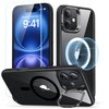 Etui ESR Classic Hybrid Kickstand HaloLock MagSafe + Tempered Glass do Apple iPhone 16 Plus Przezroczysto-czarny