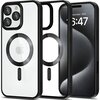 Etui TECH-PROTECT MagFlex MagSafe do Apple iPhone 16 Pro Przezroczysto-czarny (satynowy)