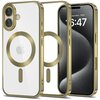 Etui TECH-PROTECT MagFlex MagSafe do Apple iPhone 16 Przezroczysto-złoty (satynowy)